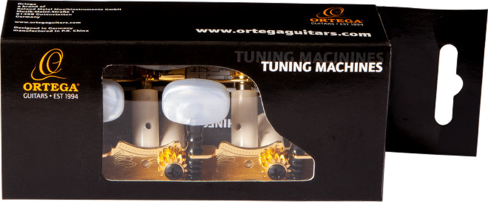 ORTEGA Family Series Pro Guitar Tuning Machines - Gold/White