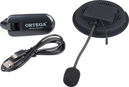 ORTEGA Kabelloses Schallloch-Tonabnehmersystem für klassische Gitarren - 86 mm Durchmesser