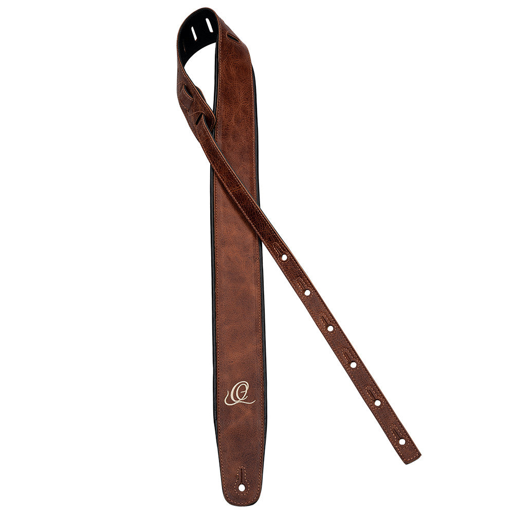 ORTEGA Echtledergitarrengurt - Vintage Caramel
