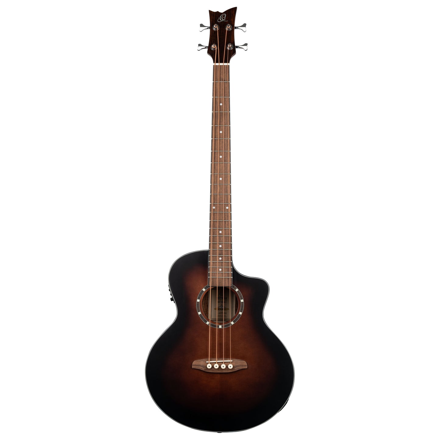 ORTEGA Deep Series 7 Medium Scale Acoustic Bass 4 String - Spruce / Mahogany Bourbon Fade