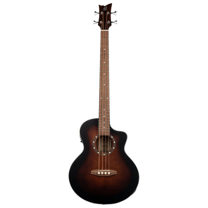 ORTEGA Deep Series 7 Medium Scale Acoustic Bass 4 String - Spruce / Mahogany Bourbon Fade