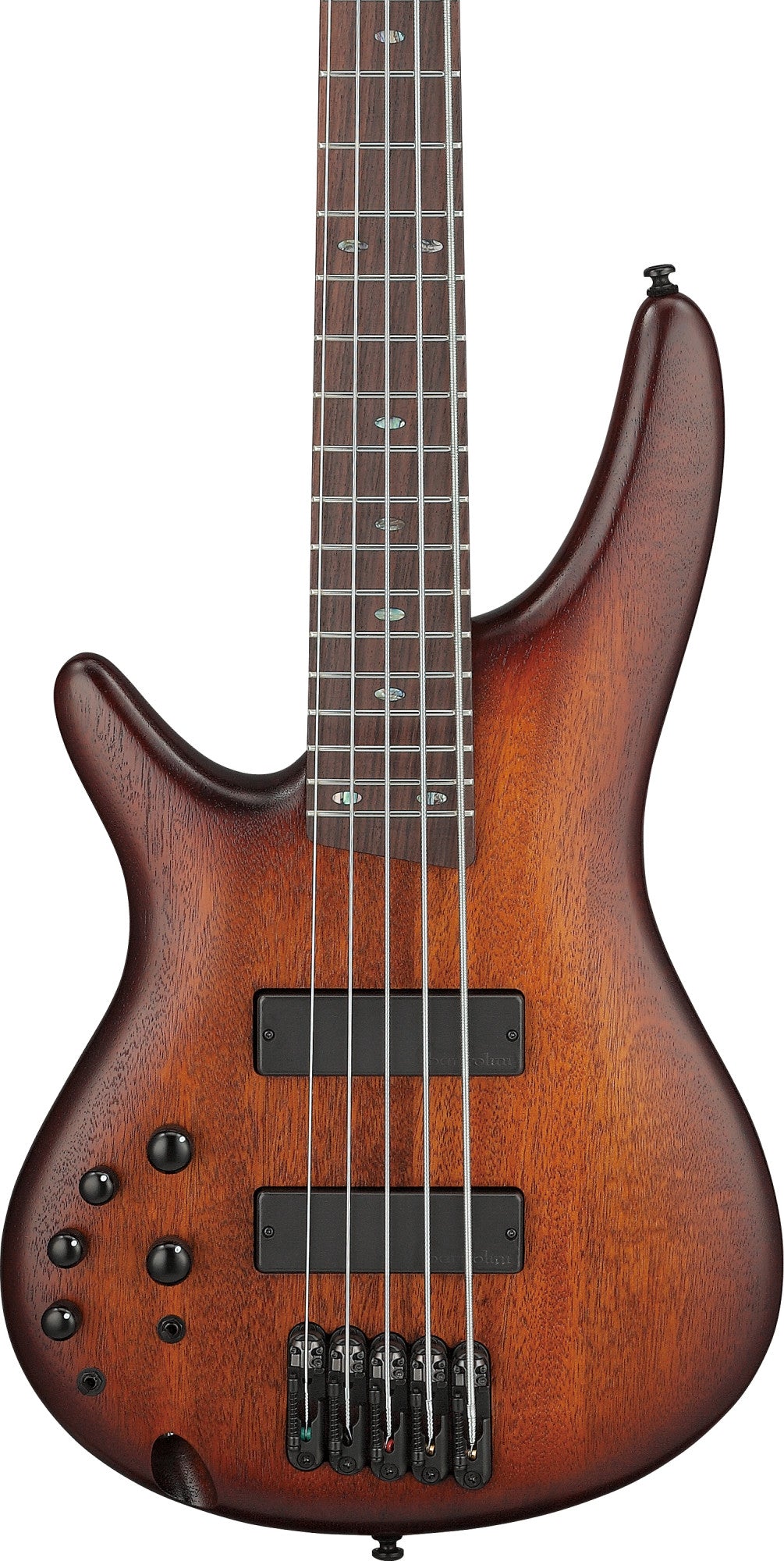 IBANEZ SR E-Bass 5-String Lefty - Mahogany Brown Burst Low Gloss
