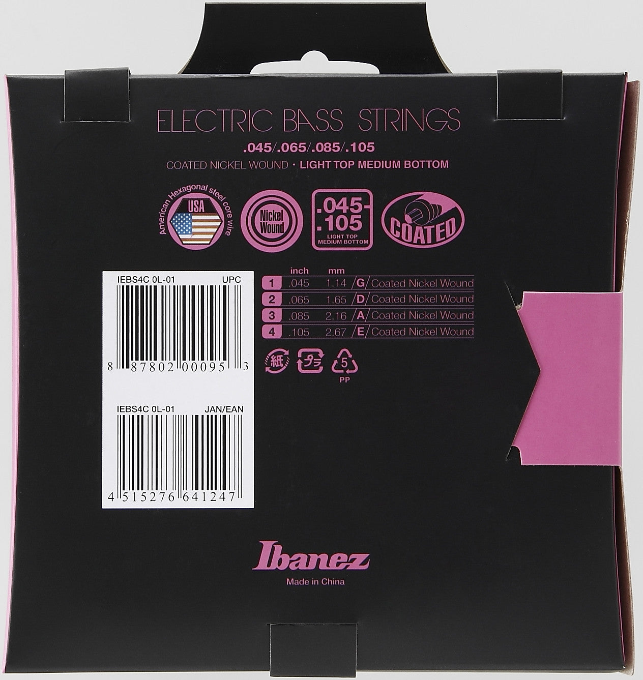 IBANEZ String Set for 4 String Bass - Light Top Medium Bottom