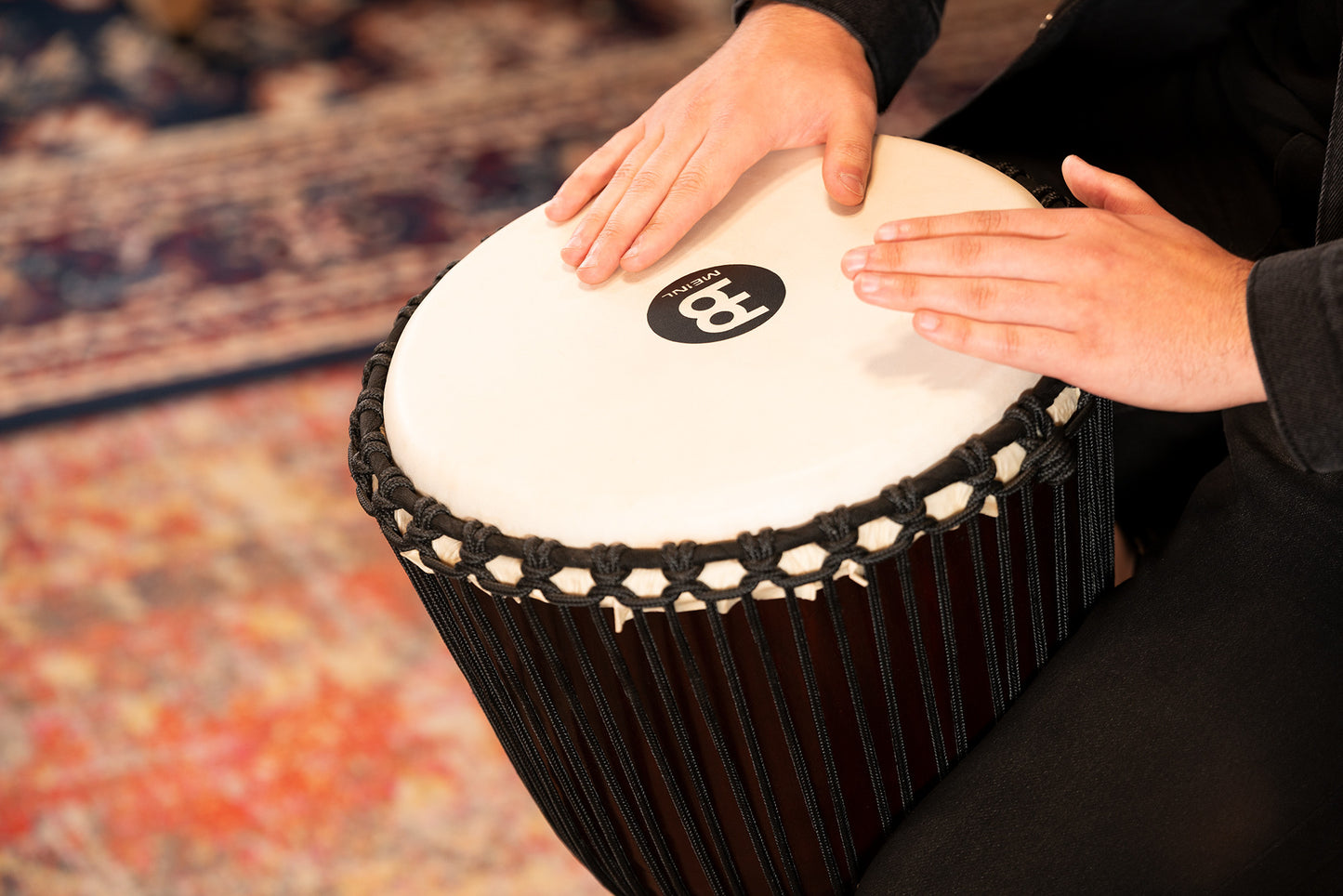 MEINL Percussion Professional African Style Djembe 12" - Village Carving