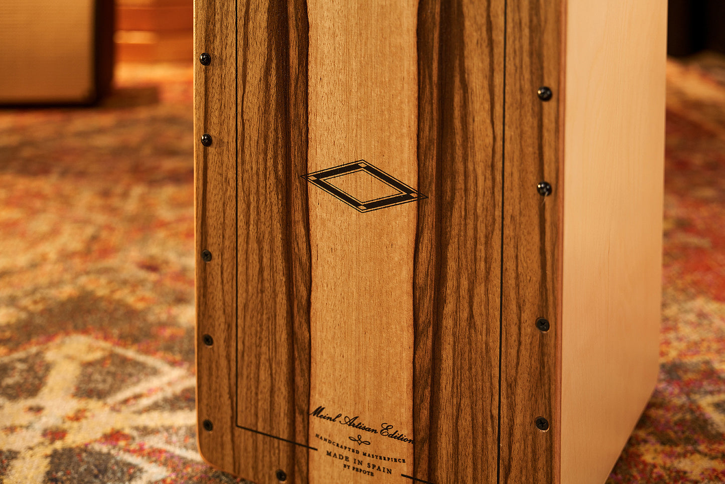 MEINL Percussion Artisan Edition Series String Cajon Tango Line - Limba