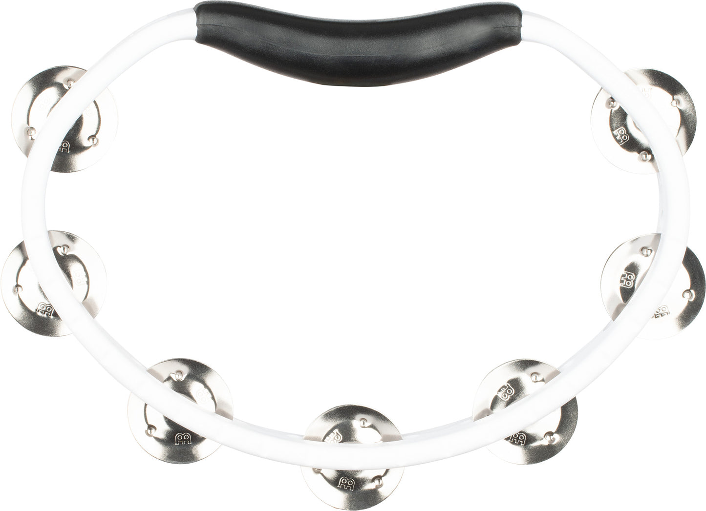 MEINL Percussion Headliner® Series Molded ABS Single-Row Tambourine - White