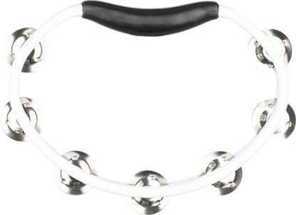 MEINL Percussion Headliner® Series Molded ABS Single-Row Tambourine - White