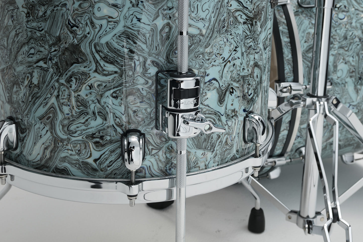 TAMA Starclassic Maple Duracover Wrap Shell Kit 3 teilig - Sky Blue Swirl/Chrom HW