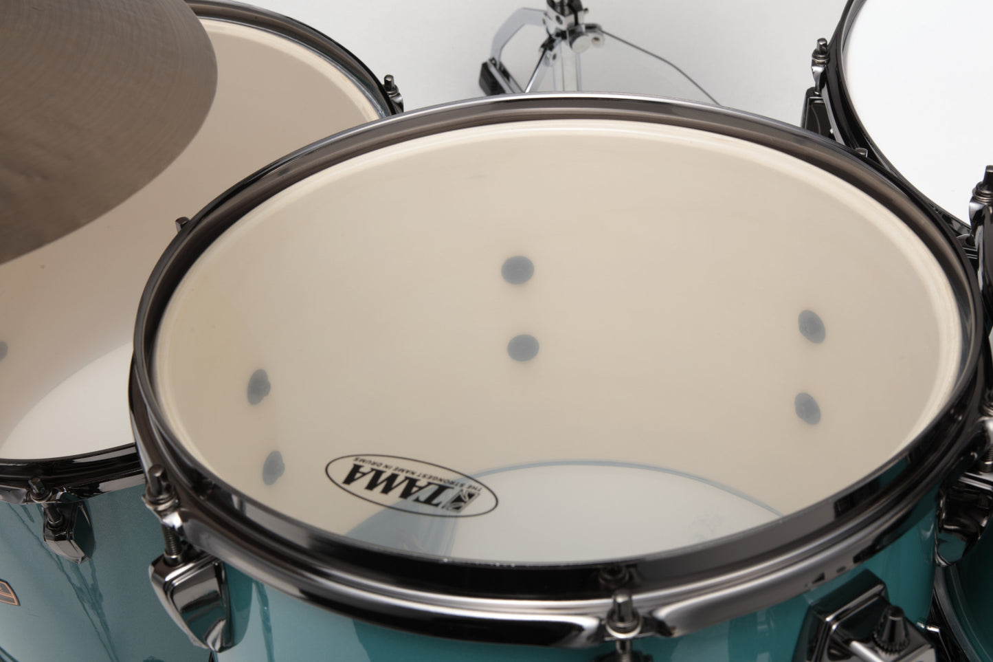 TAMA Imperialstar Drum Set 5 pcs - Sky Blue Mist/Chrome HW + MEINL Cymbals HCS Cymbal Kit/Stage Master Double-Braced Hardware Kit
