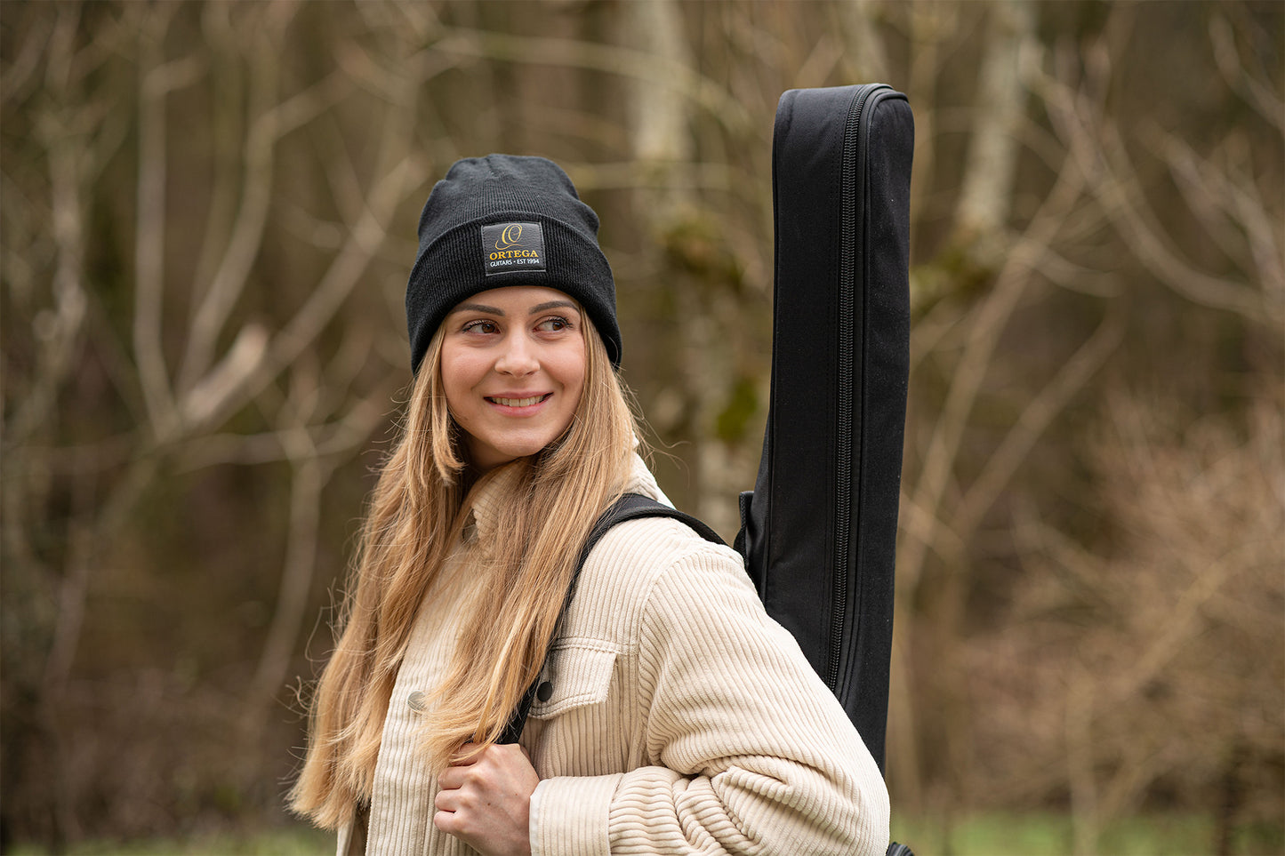 ORTEGA Beanie mit Ortega Logo - schwarz