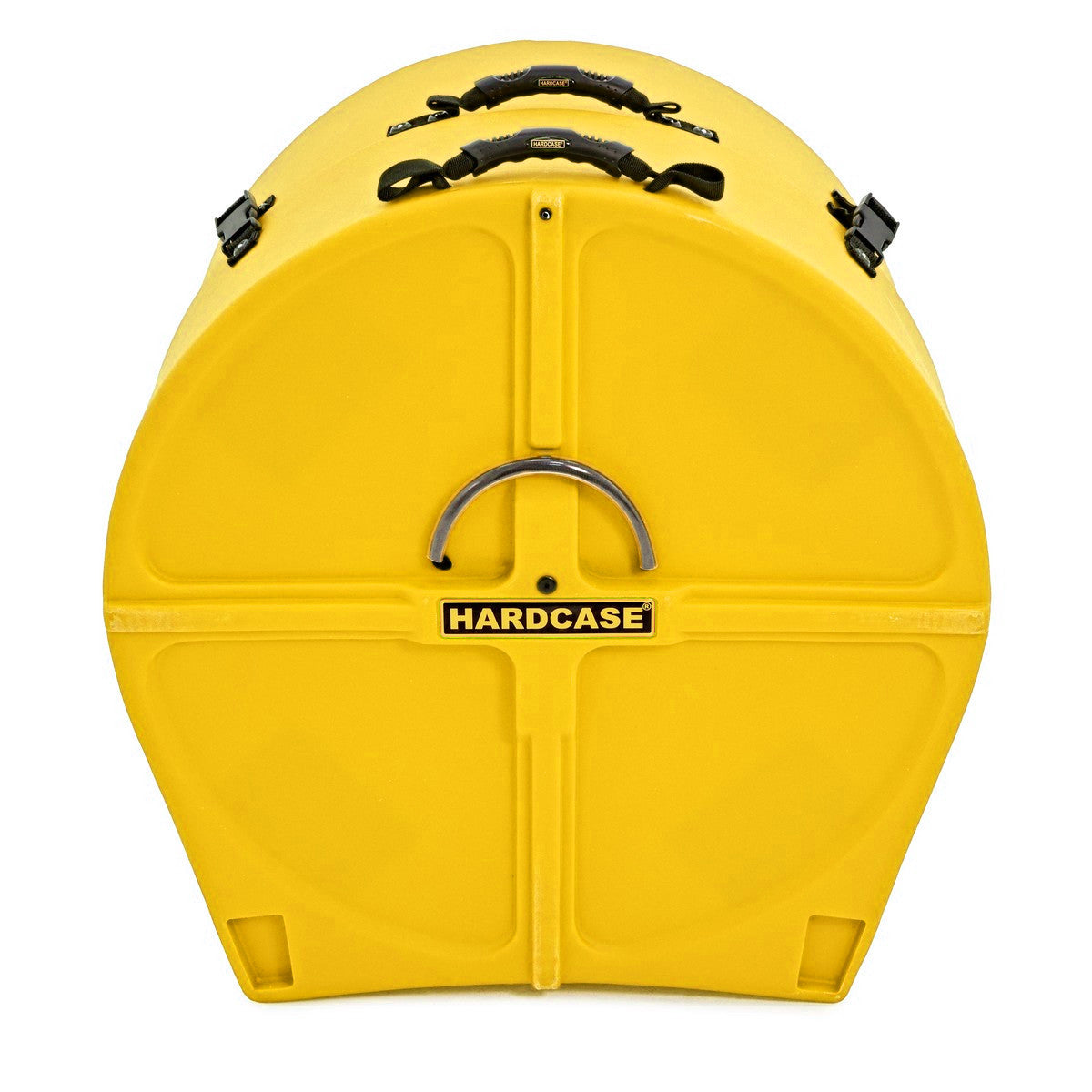 HARDCASE Bass Drum Case mit Rollen 24" (14" - 20") - Yellow / komplett gepolstert