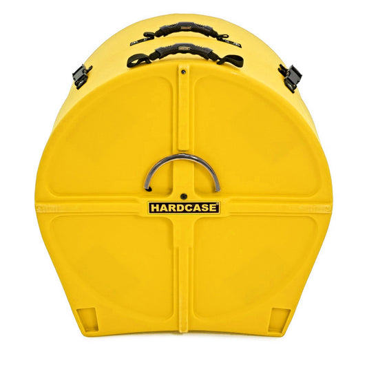 HARDCASE Bass Drum Case mit Rollen 22" (14" - 20") - Yellow / komplett gepolstert