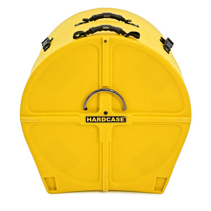 HARDCASE Bass Drum Case mit Rollen 24" (14" - 20") - Yellow / komplett gepolstert