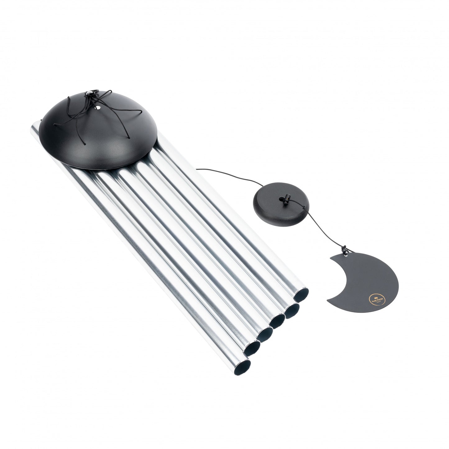 Meinl Sonic Energy Moon Meditation Chime 44"/110 cm - 432 Hz - Runder Bogendeckel/Silber