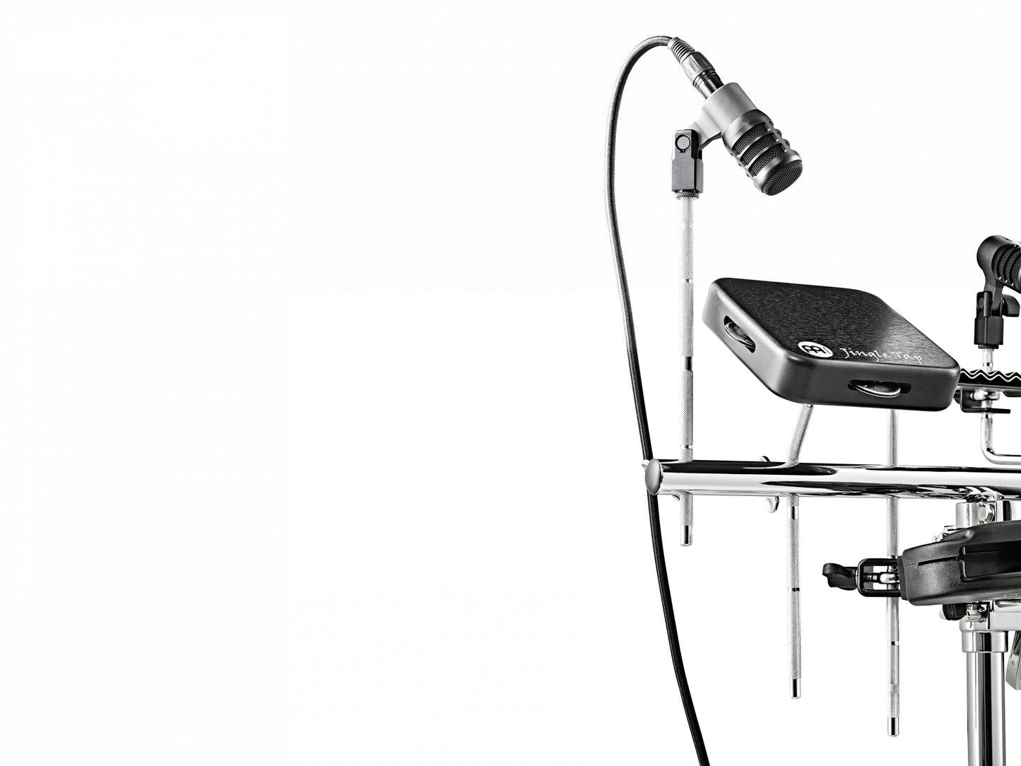 MEINL Percussion rod with threaded microphone connector - straight