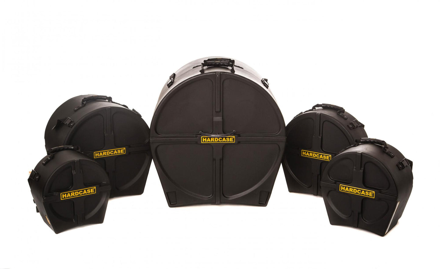 HARDCASE  Rock/Fusion Case Set 2 - 22“ Bass Drum, 10“ Tom, 12“ Tom, 14“ Floor Tom, 14“ Snare Drum / Schaumstoffpads