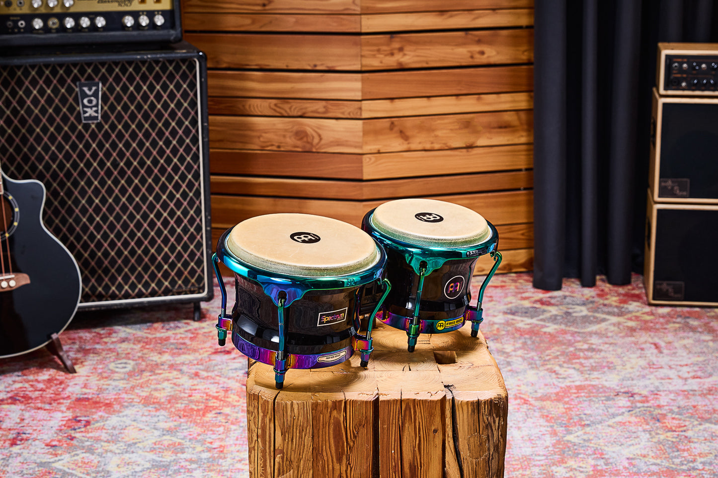 MEINL Percussion Marathon Spectrum Series Bongo 7" Macho &  8 1/2" Hembra - Phantom Black