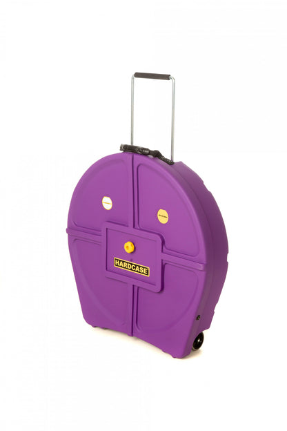 HARDCASE Cymbal Trolley-Case 24" für 12 Becken - Purple