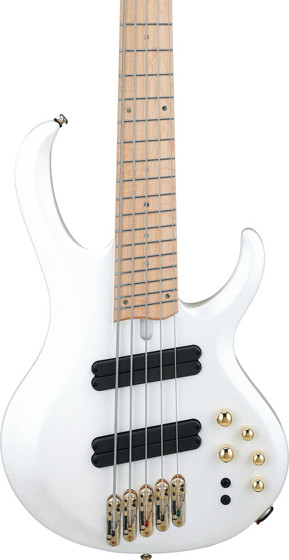 IBANEZ Bass Workshop BTB Electric Bass 5-String Multi Scale - Pearl White Matte