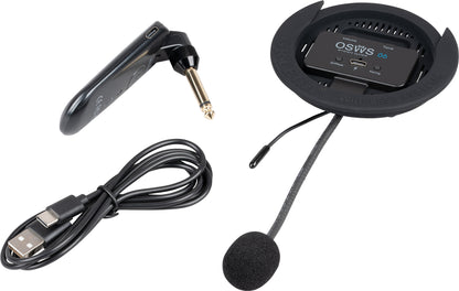 ORTEGA Kabelloses Schallloch-Tonabnehmersystem für klassische Gitarren - 86 mm Durchmesser