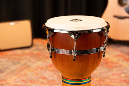 MEINL Percussion Floatune Series Djembe 12" - Zebra Finished Ash Matte