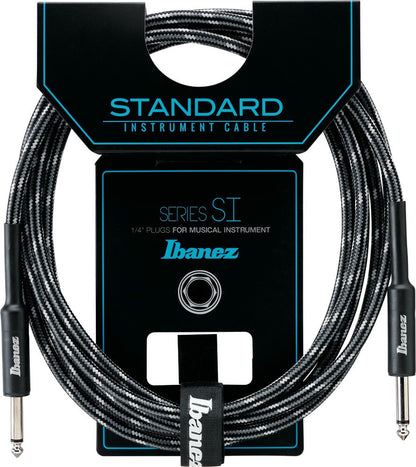 IBANEZ SI Serie (Standard) Instrumentenkabel - 2 gerade Stecker Gewebt - Klinke - Klinke, Camouflage City - 6,10 m / 20 ft