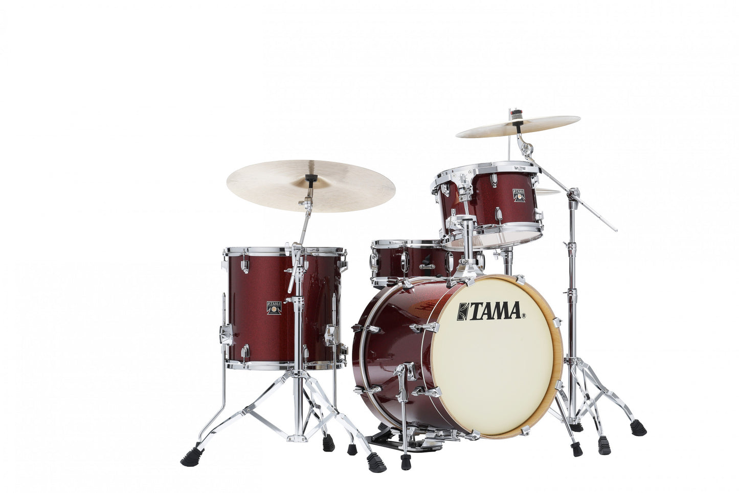 TAMA Superstar Classic Shell Kit 4 pcs - Dark Red Sparkle/Chrome HW