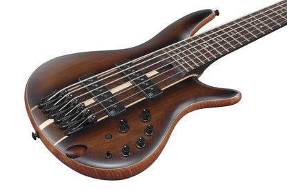 IBANEZ Premium SR Electric Bass 6-String - Dual Mocha Burst Flat + Gig Bag