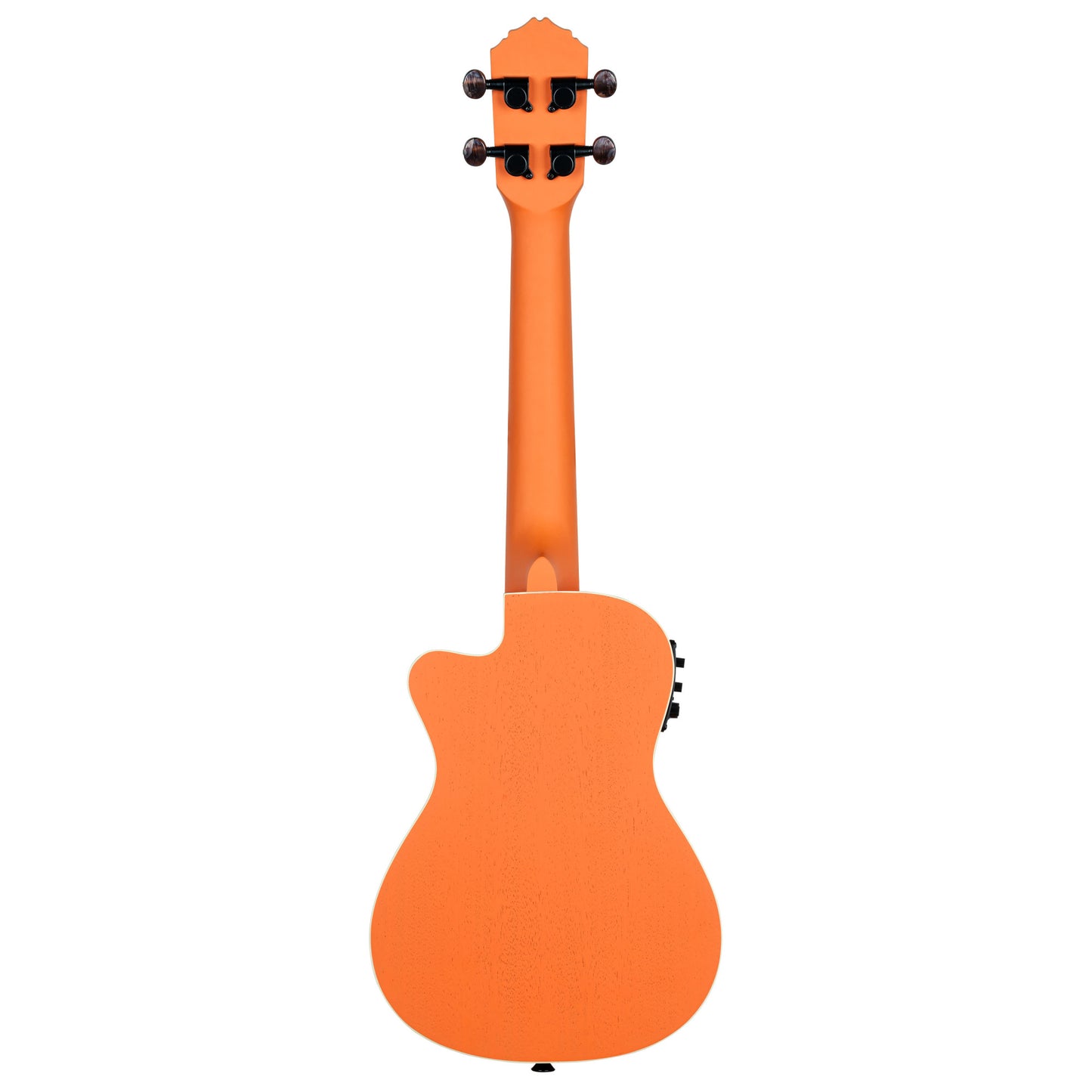ORTEGA Custom Built Series Halloween Edition Concert Preamp Ukulele 4 String - Pumpkin Orange