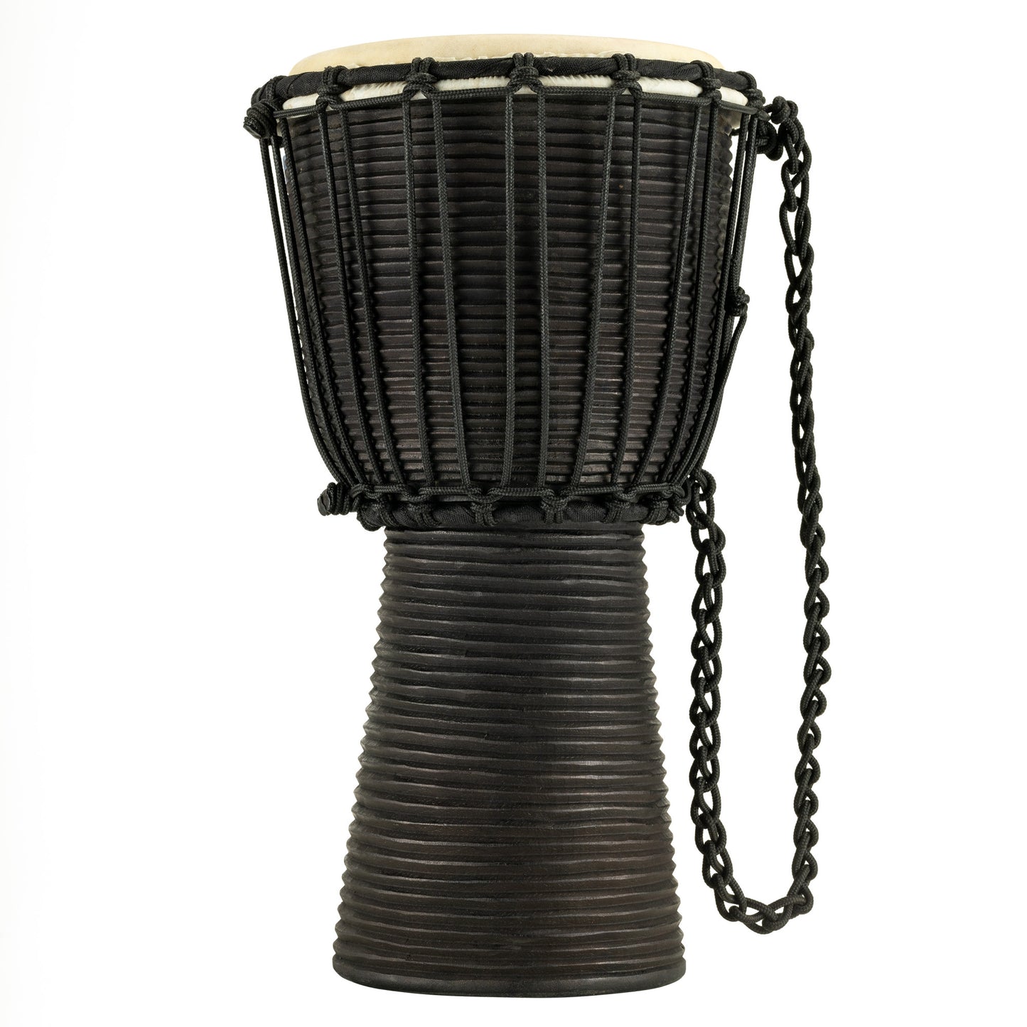 MEINL Percussion Headliner Rope Tuned Black River Series Djembe - 8"