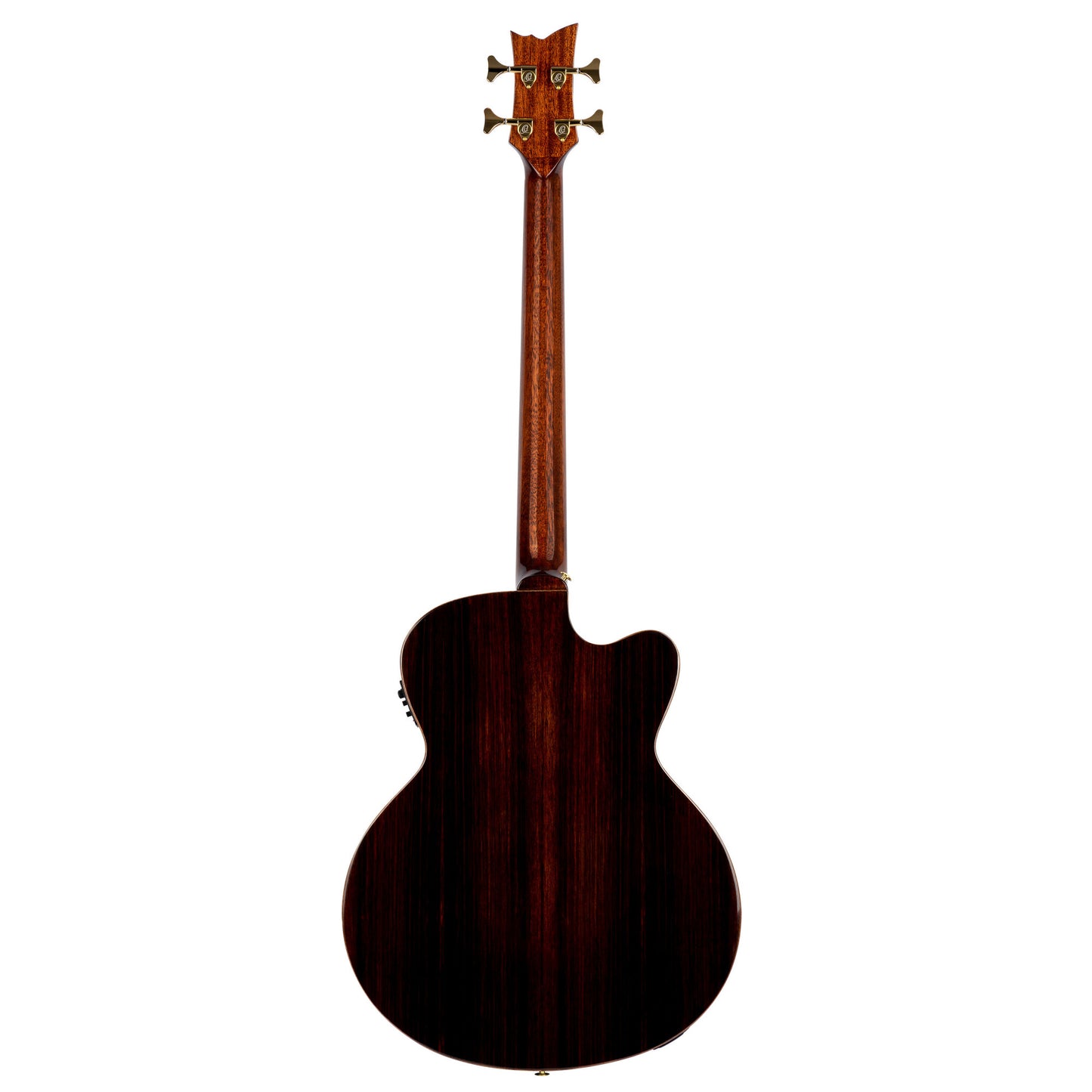 ORTEGA The Private Room Medium Scale Acoustic Bass 4 String Lefty - Spruce / Striped Ebony Natural + Bag