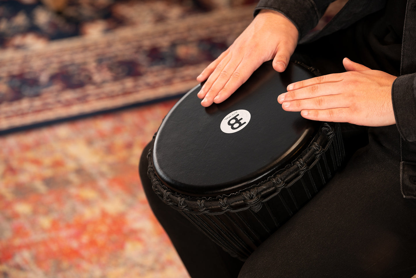 MEINL Percussion Travel Series Djembe 10" - Phantom Black