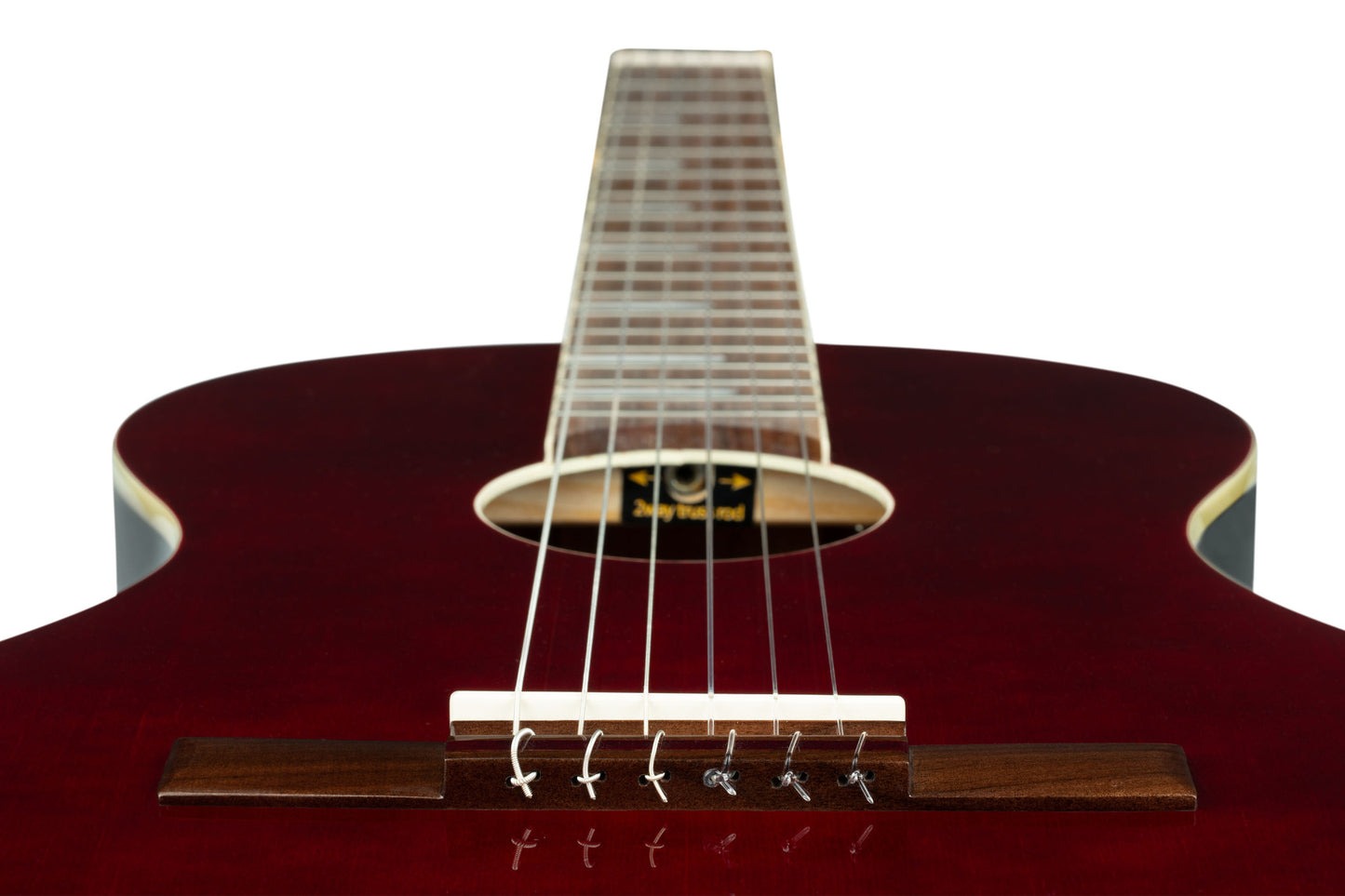 ORTEGA Ranger Series 4/4 Konzertgitarre 6-String - Dunkelrot + Gigbag