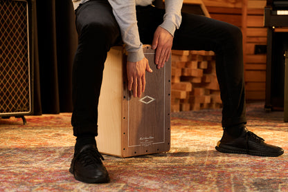 MEINL Percussion Artisan Edition Series String Cajon Tango Line - Grey Eucalyptus