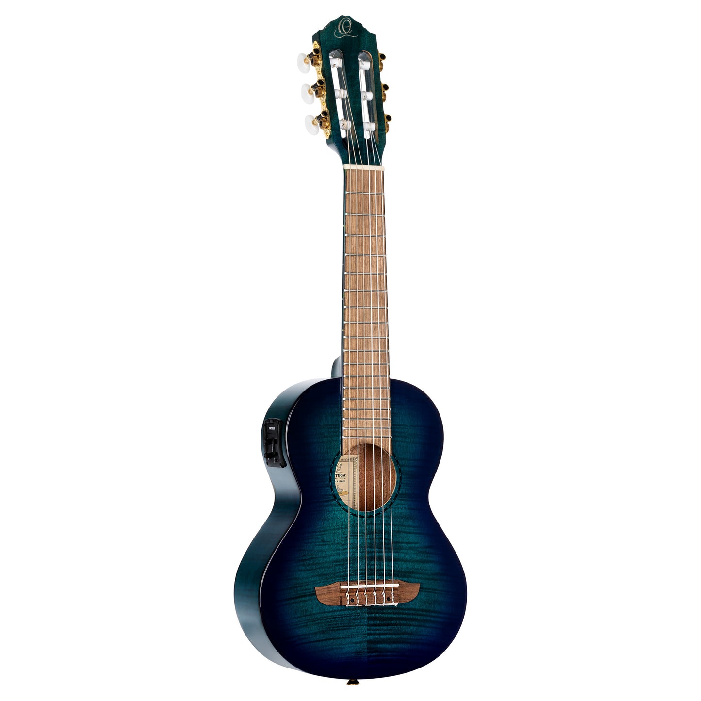 ORTEGA Mini Travel Series 1/8 Gitarre 6-String - Faded Blue + Gigbag