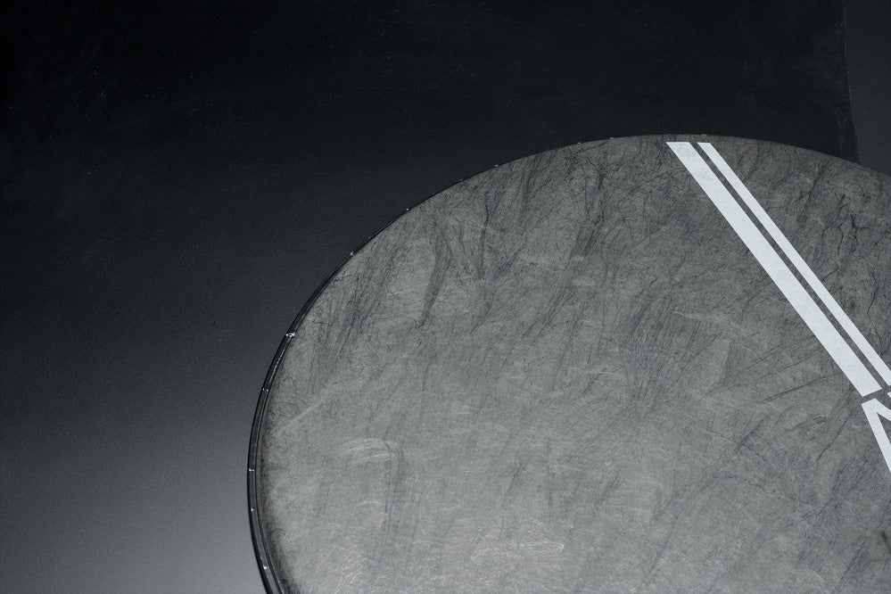 TAMA Reso Black Fiber 22" Head  - white Logo