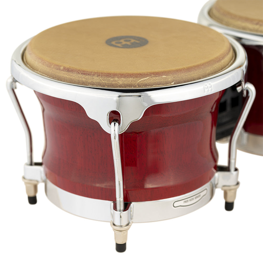 MEINL Percussion Professional Series Wood Bongo 7" Macho & 8 1/2" Hembra - Cherry Red