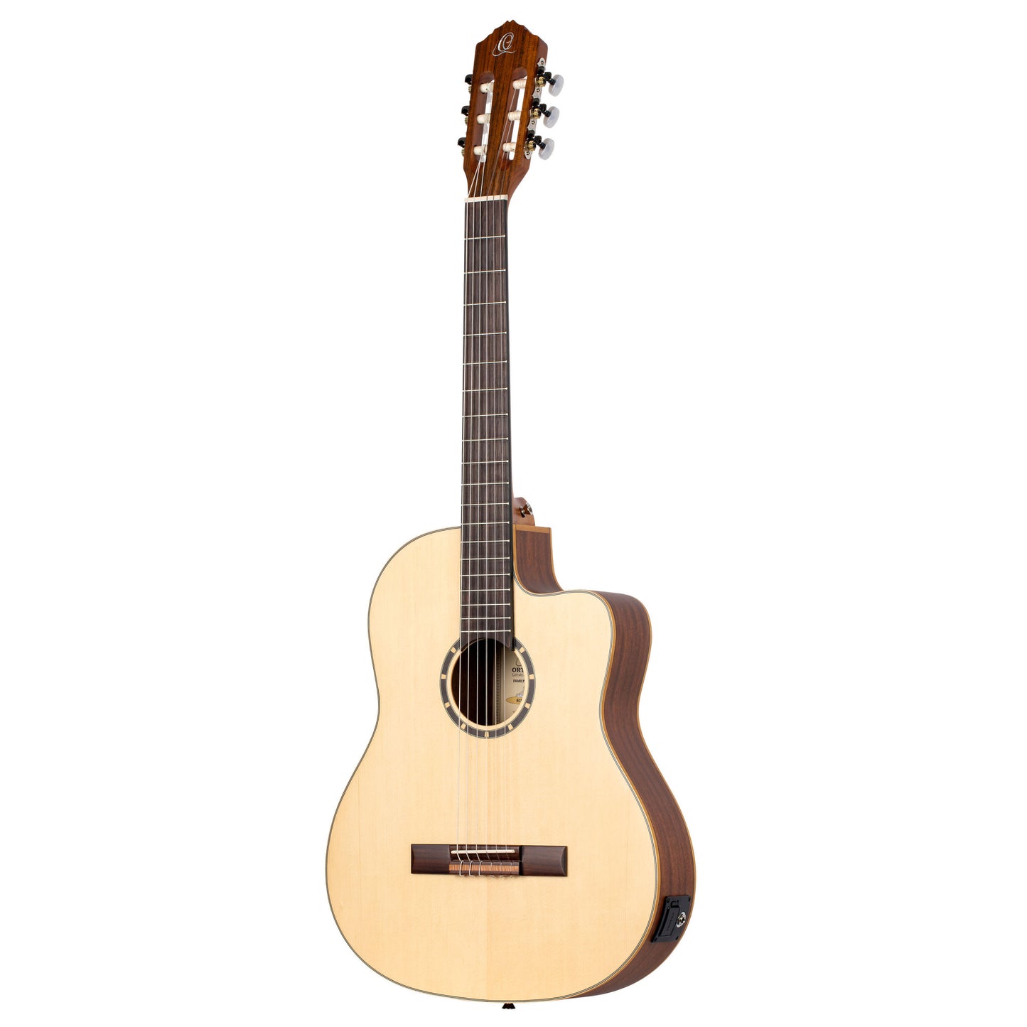 ORTEGA Family Series 4/4 Slim Neck Konzertgitarre 6 String - Fichte / Mahagoni Natur + Bag