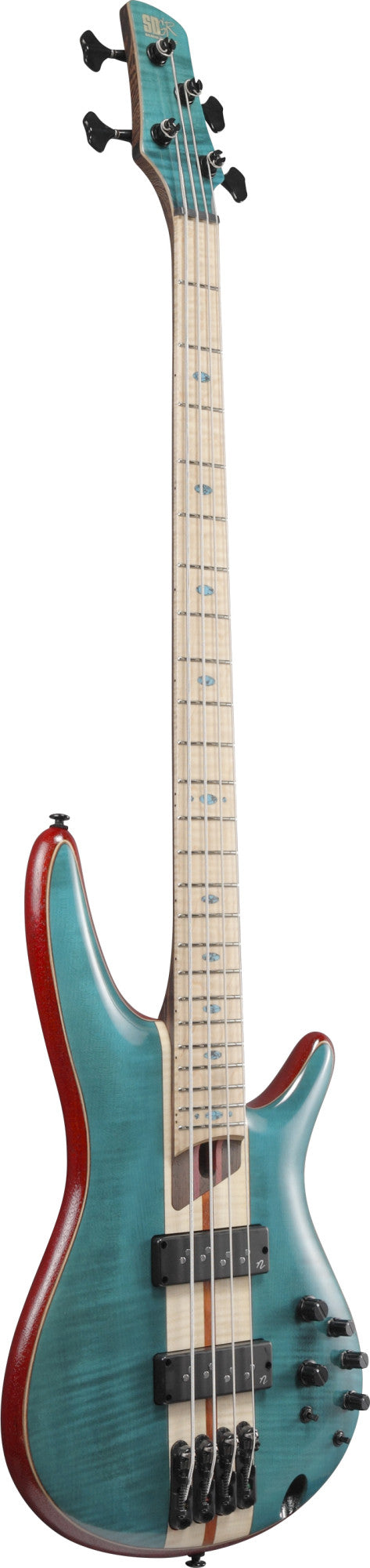 IBANEZ Premium SR E-Bass 4-String - Caribbean Green Low Gloss + Gigbag