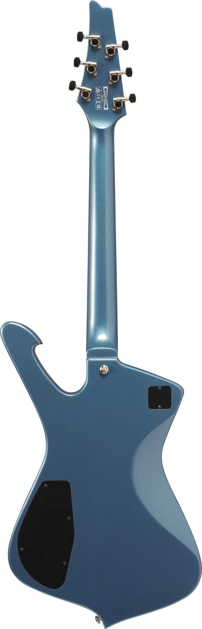 IBANEZ Iceman Electric Guitar 6-String - Antique Blue Metallic + Gig Bag