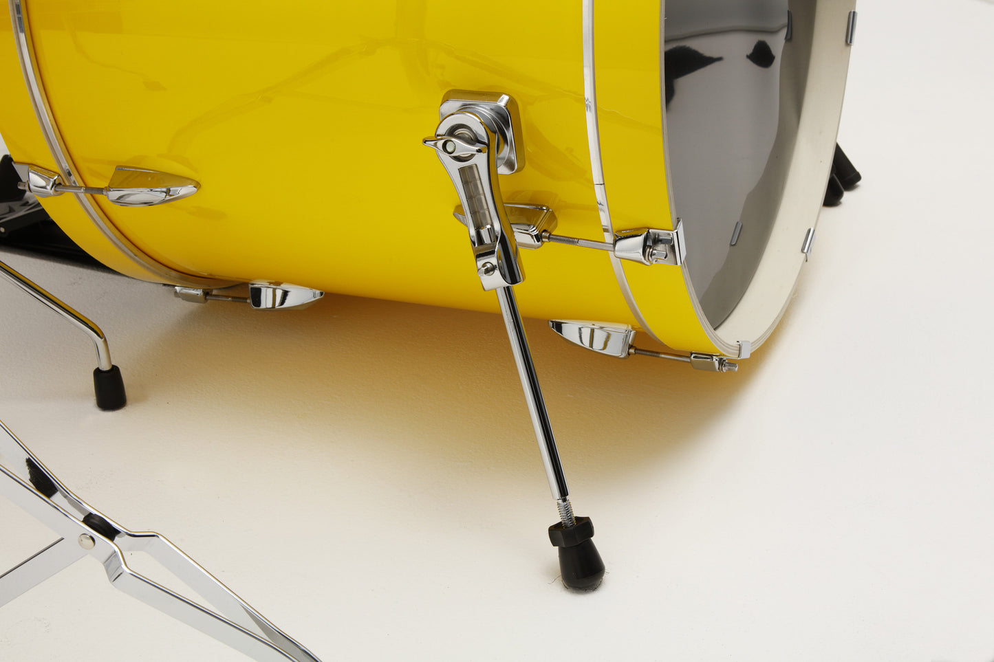 TAMA Imperialstar Drum Set 5 pcs - Electric Yellow/Chrome HW + MEINL Cymbals HCS Cymbal Kit/Stage Master Double-Braced Hardware Kit