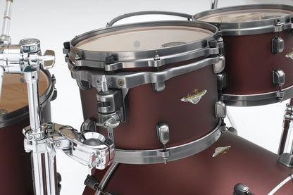 TAMA Starclassic Maple Lacquer Rack Tom 10" x 8" - Flat Burgundy Metallic/Smoked Black Nickel HW