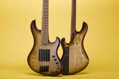 IBANEZ MODE Electric Bass 4-String - Natural Stained Amber Burst + Gig Bag