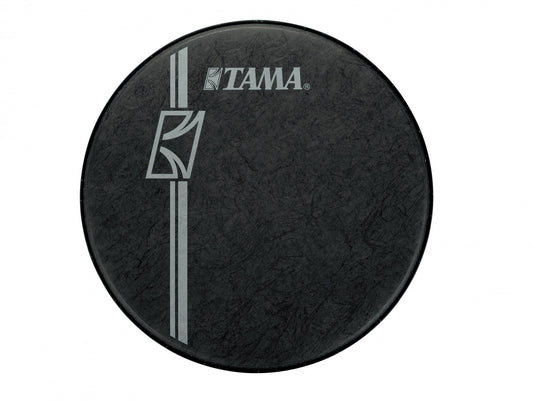 TAMA Reso Black Fiber 22" Head  - white Logo