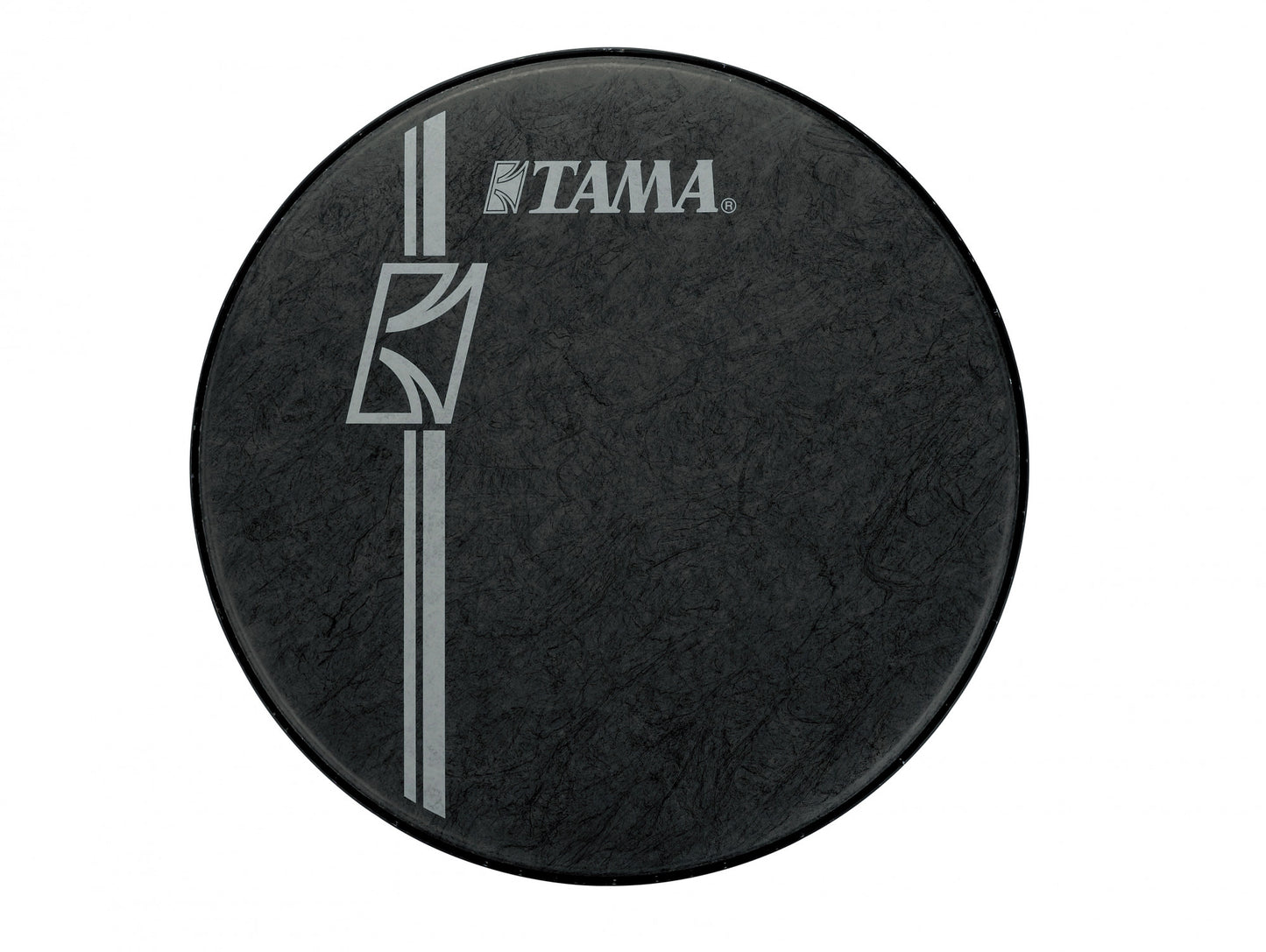 TAMA Reso Black Fiber 22" Head  - white Logo