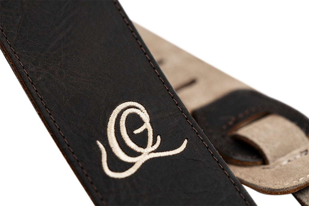 ORTEGA Wildledergitarrengurt - Patina Bronze