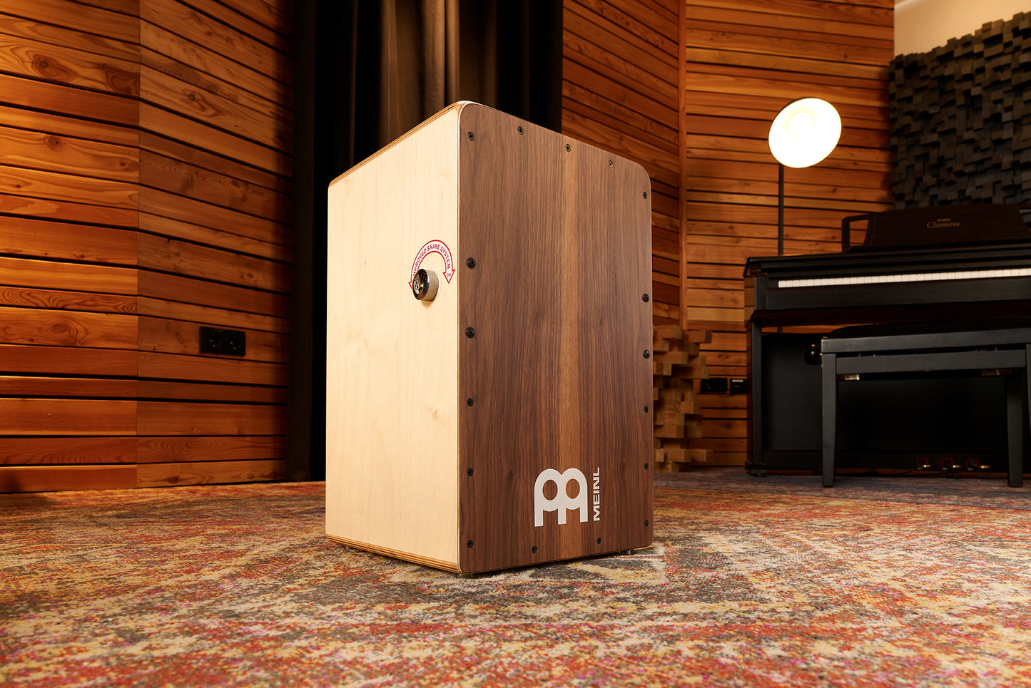 MEINL Percussion Snarecraft Professional Series Cajon 100 - Walnut