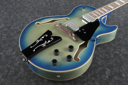 IBANEZ George Benson Signature Hollow Body Guitar 6-String - Jet Blue Burst