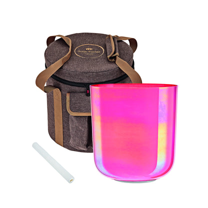 Meinl Sonic Energy Essence Kristallklangschale 7,5“ - G3/Kehlkopfchakra/440 Hz - Lotus Pink