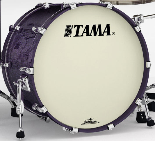 TAMA Starclassic Maple Lacquer Bass Drum 22" x 16" - Deeper Purple/Chrom HW/ohne Tom Halter